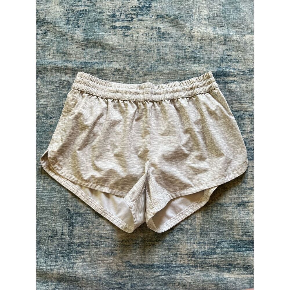 DSG Heathered Space Dye Gray Stride Athletic Running Shorts Medium